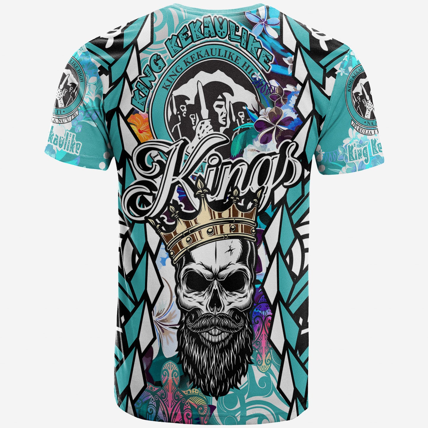 Hawaii Custom Personalised T-shirt - King Kekaulike High School The Kings Of Maui Tribal Patterns