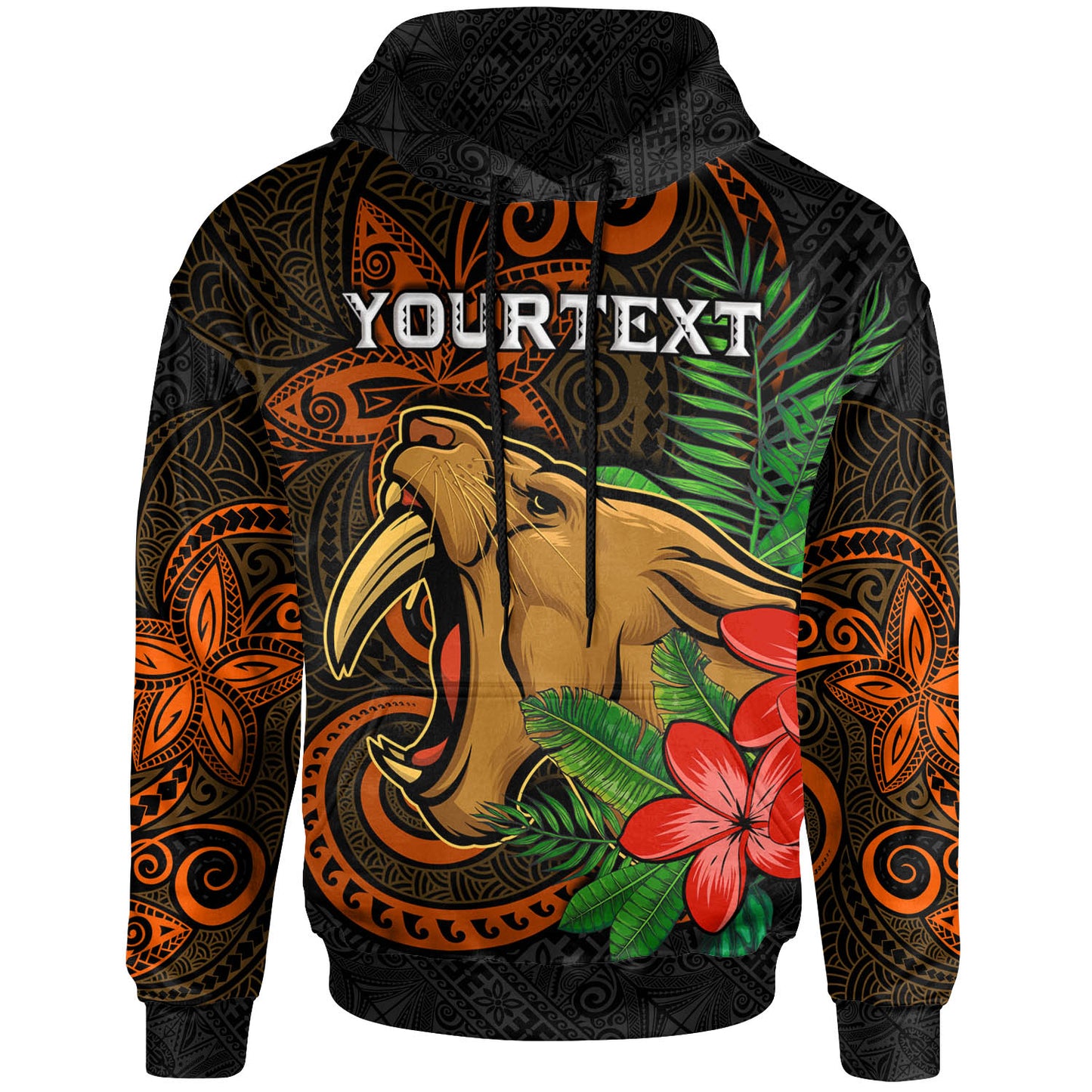 Hawaii Custom Personalised Hoodie - James Campbell High School Polynesian Tribal Pattern