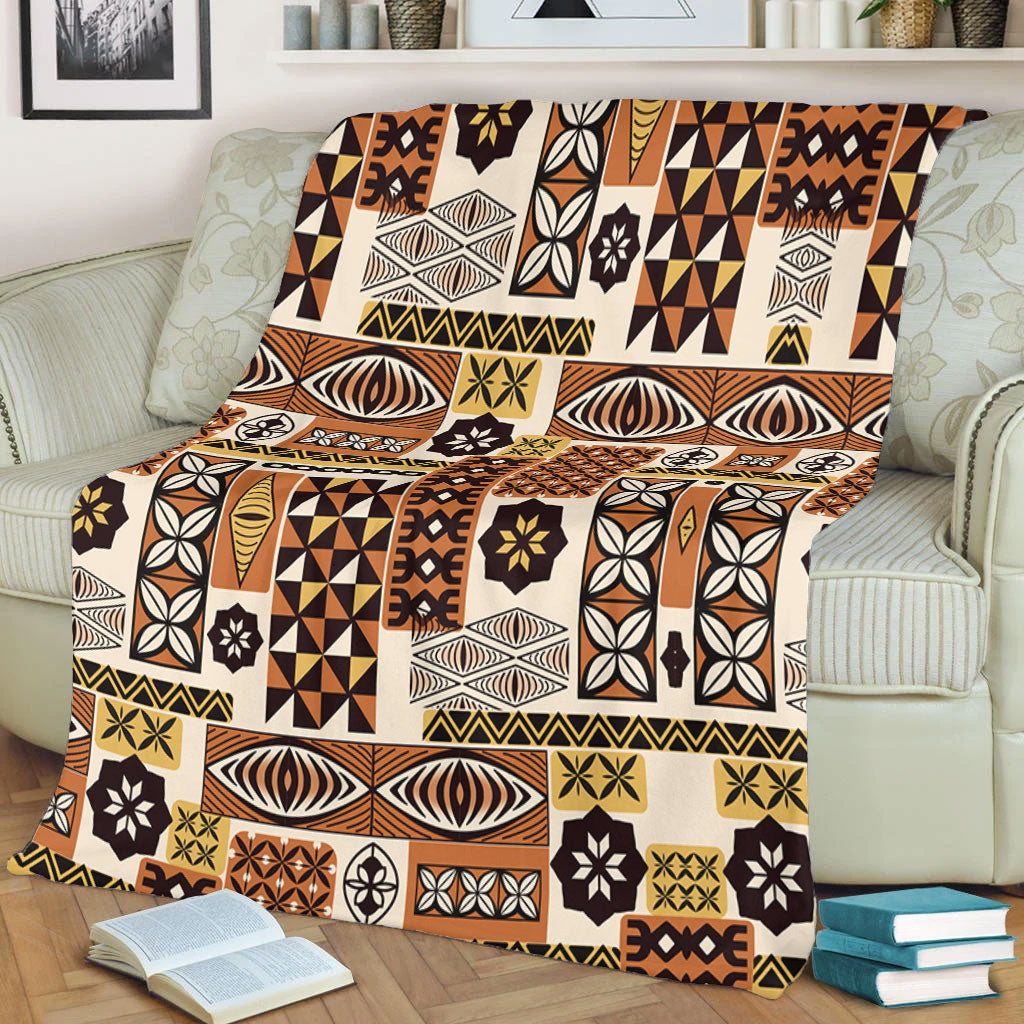 Tonga Premium Blanket Ngatu Tapa Pattern