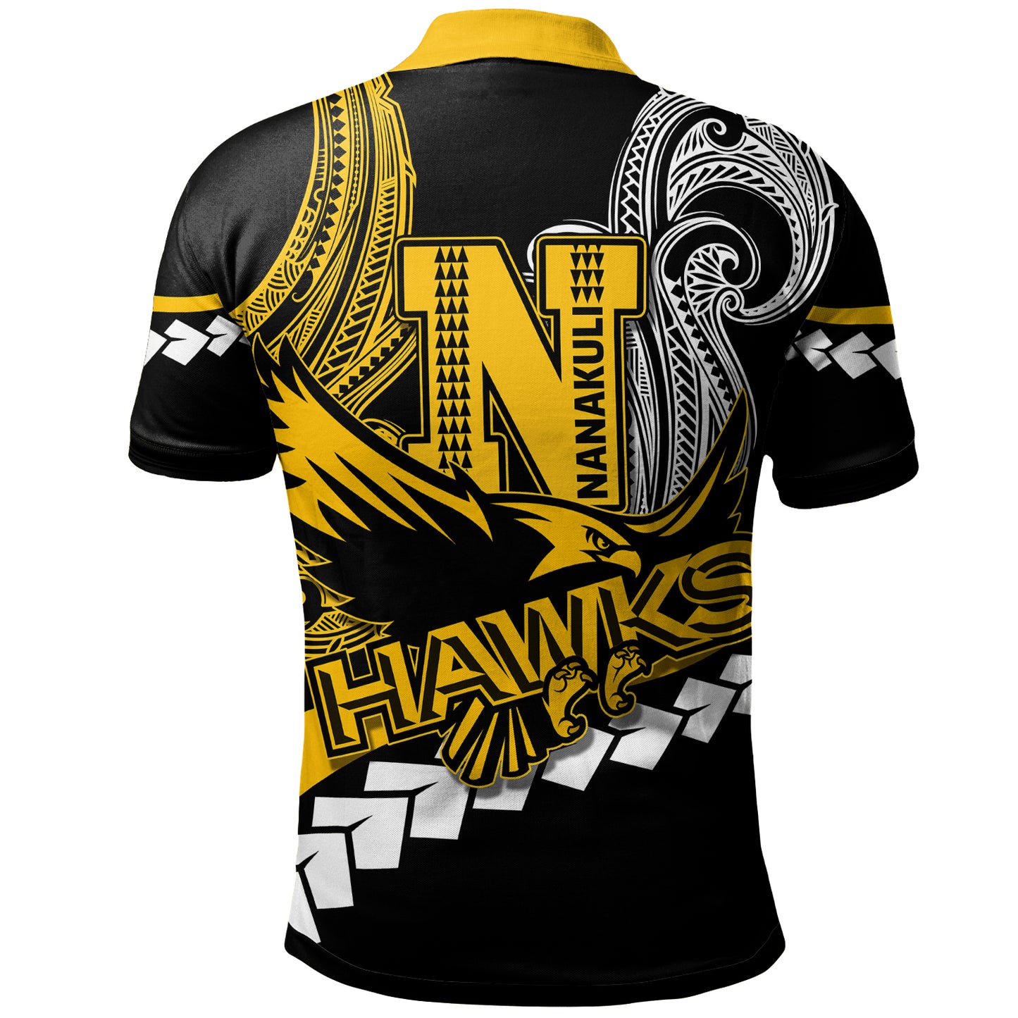 Hawaii Custom Personalised Polo Shirt - Nanakuli High School Polynesian Tribal Pattern