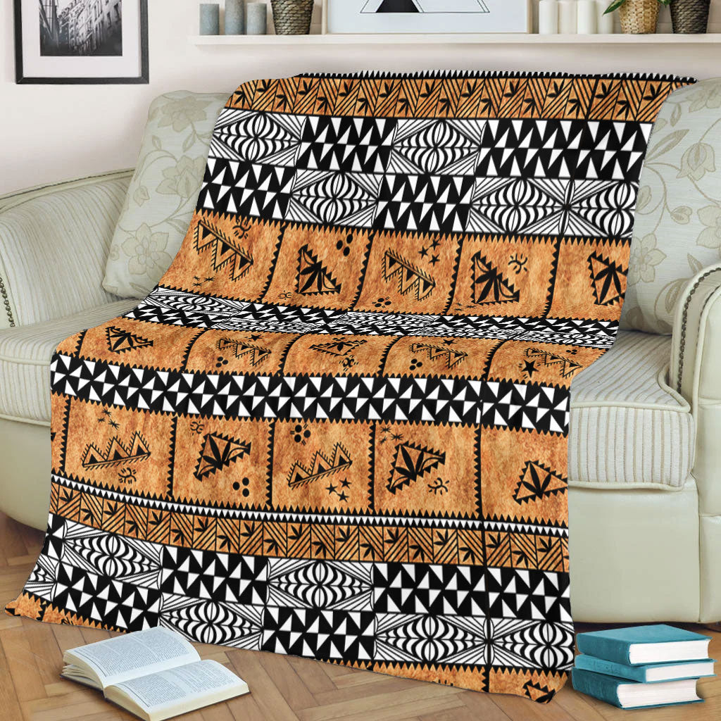 Tonga Premium Blanket Tapa Pattern