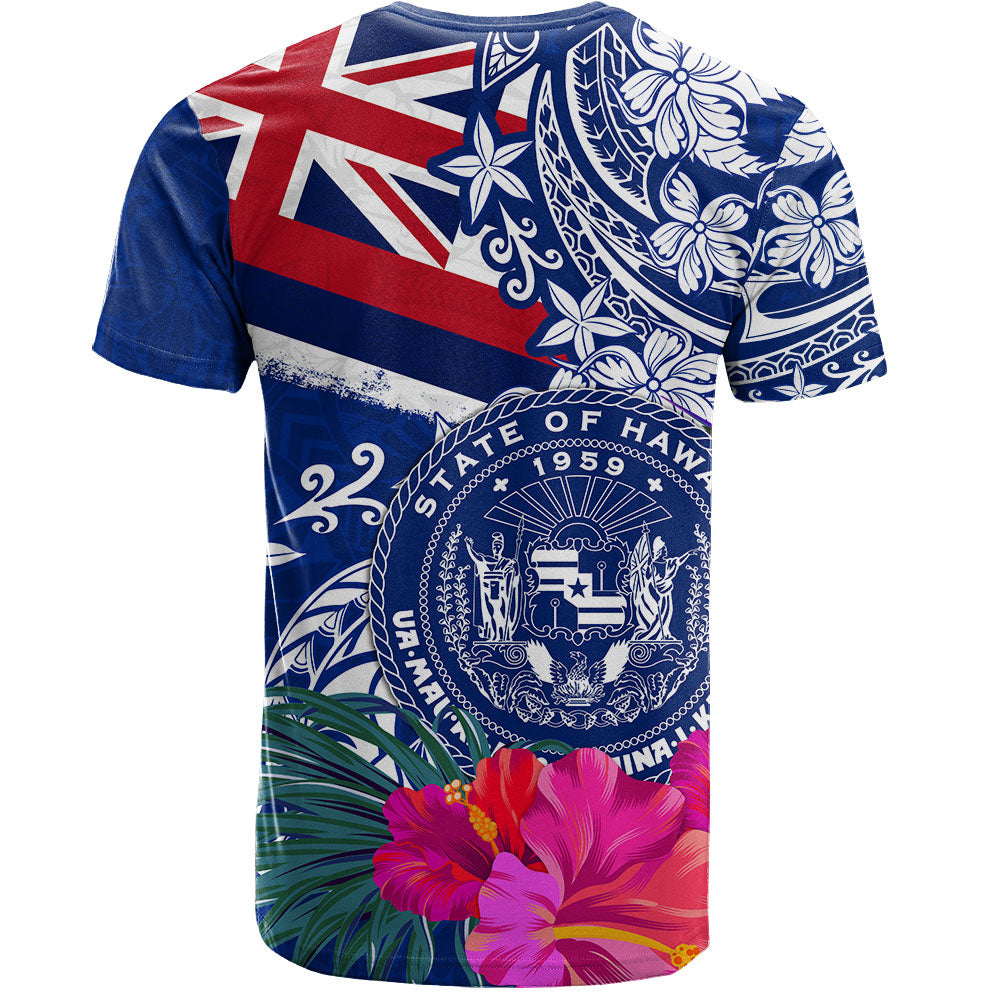 Hawaii T-Shirt Flag Tribal Tropical Style