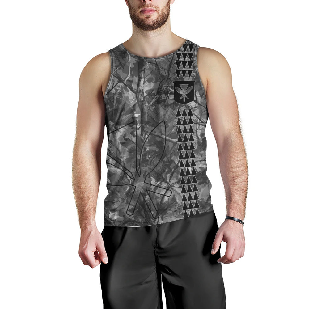 Hawaii Tank Top Woodland Kanaka Camo Style