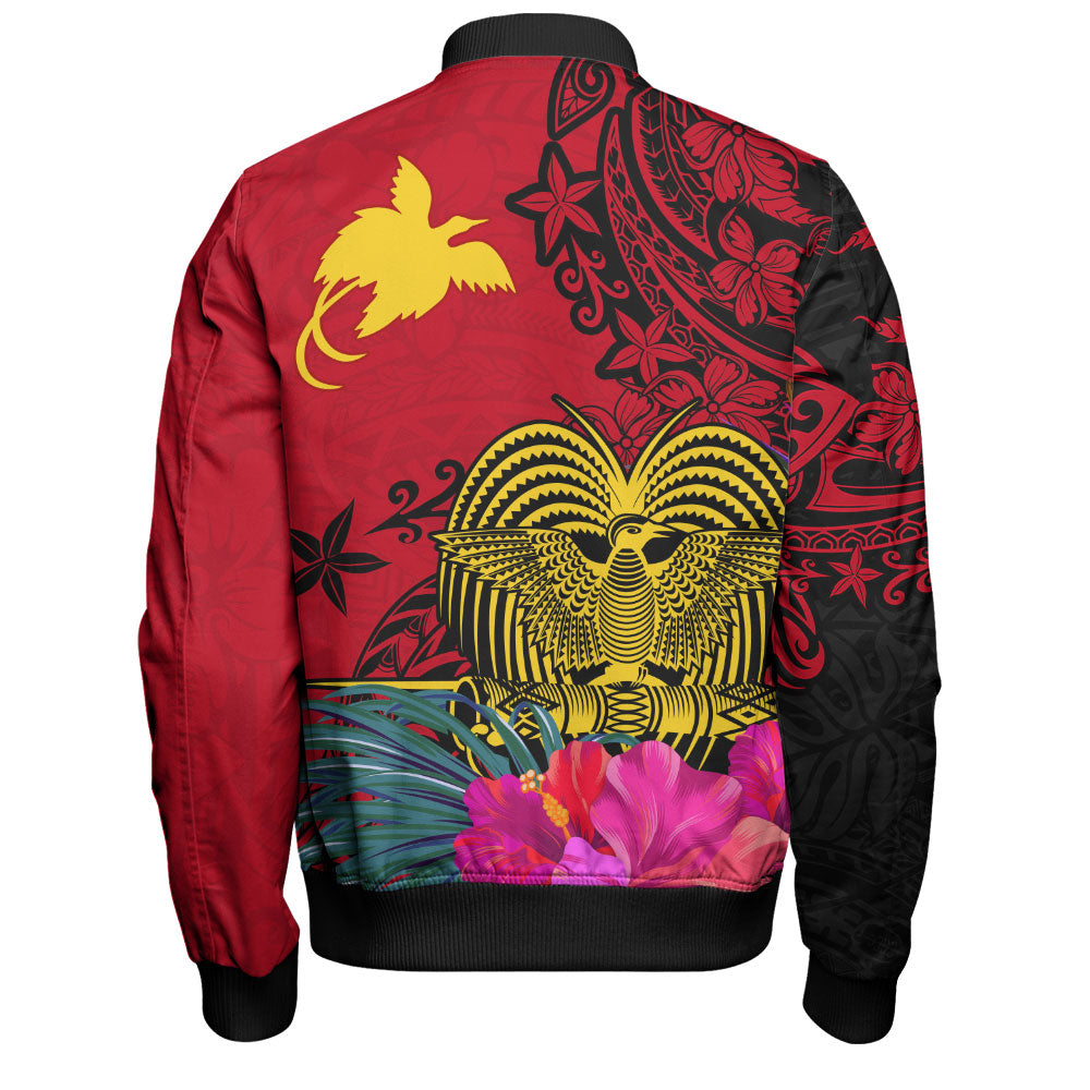 Papua New Guinea Bomber Jacket Flag Tribal Tropical Style