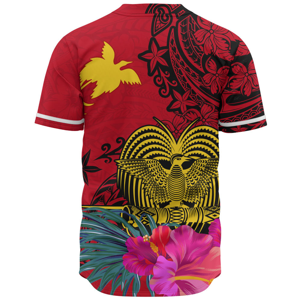 Papua New Guinea Baseball Shirt Flag Tribal Tropical Style