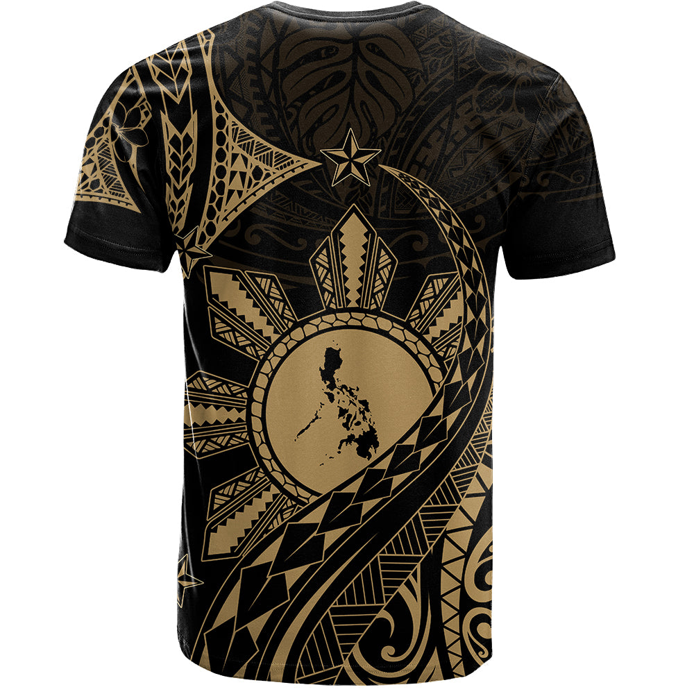 Philippines Filipinos T-Shirt Filipino Polynesia Star With Tribal Design
