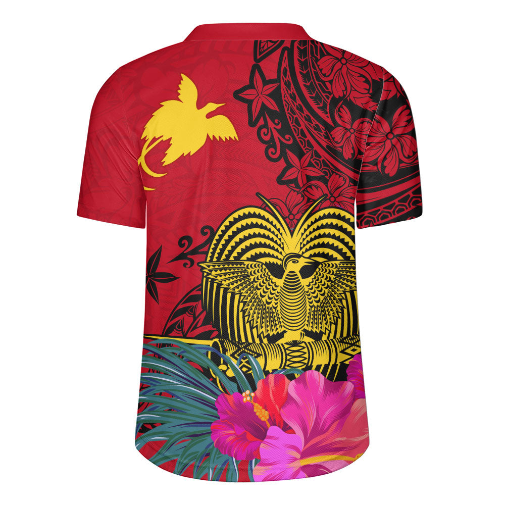 Papua New Guinea Rugby Jersey Flag Tribal Tropical Style