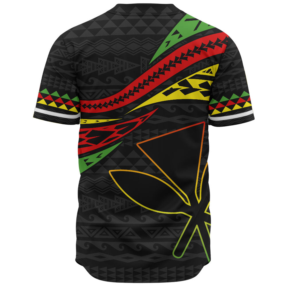 Hawaii Baseball Shirt Polynesian Tribal Tattoo Ethnic Design