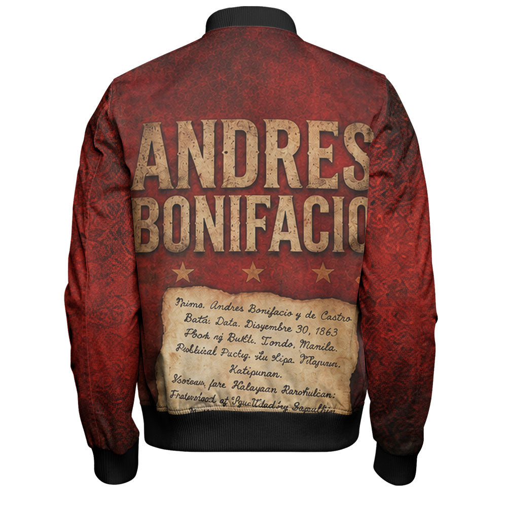 Philippines Filipinos Bomber Jacket Andres Bonifacio Philippine Hero