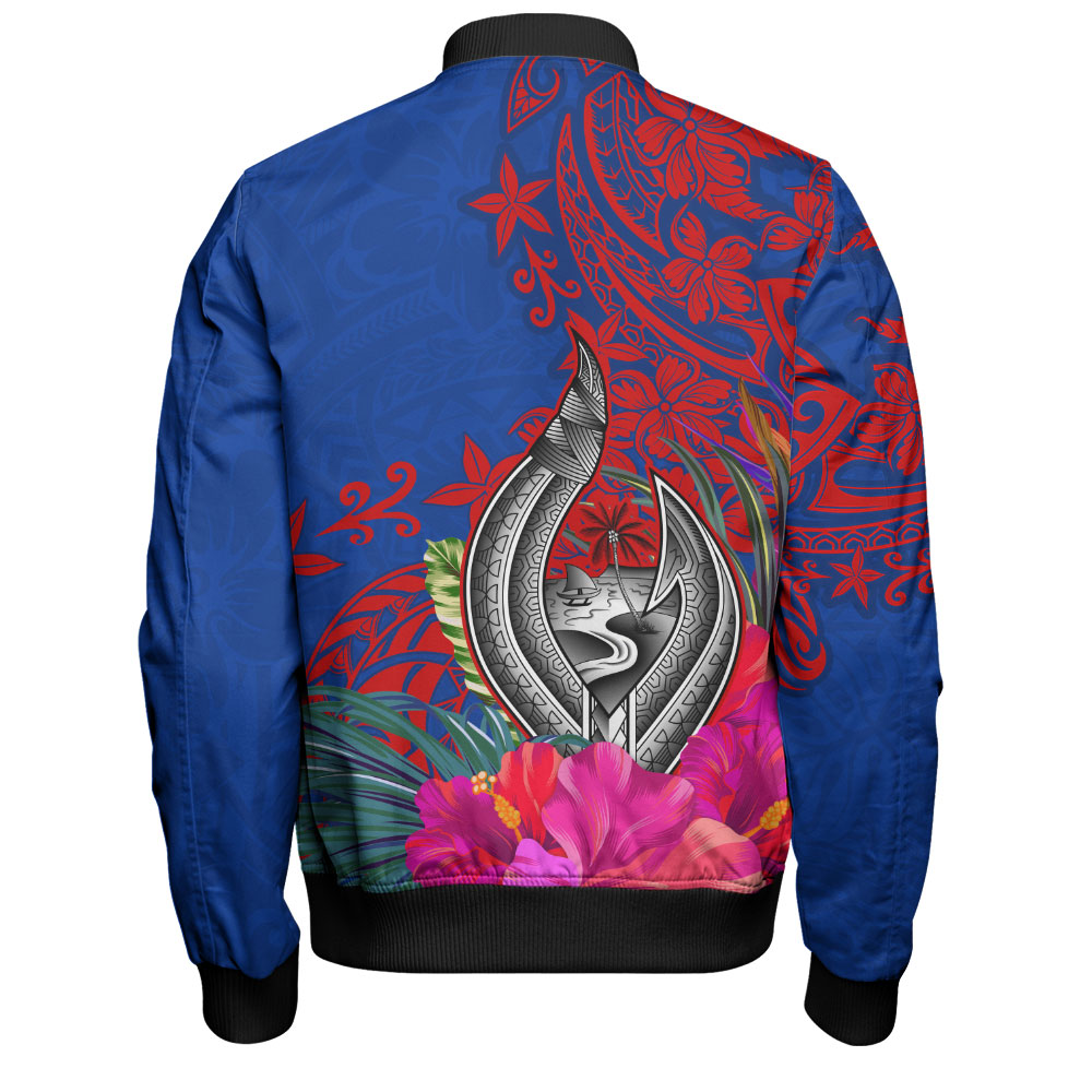 Guam Bomber Jacket Flag Tribal Tropical Style