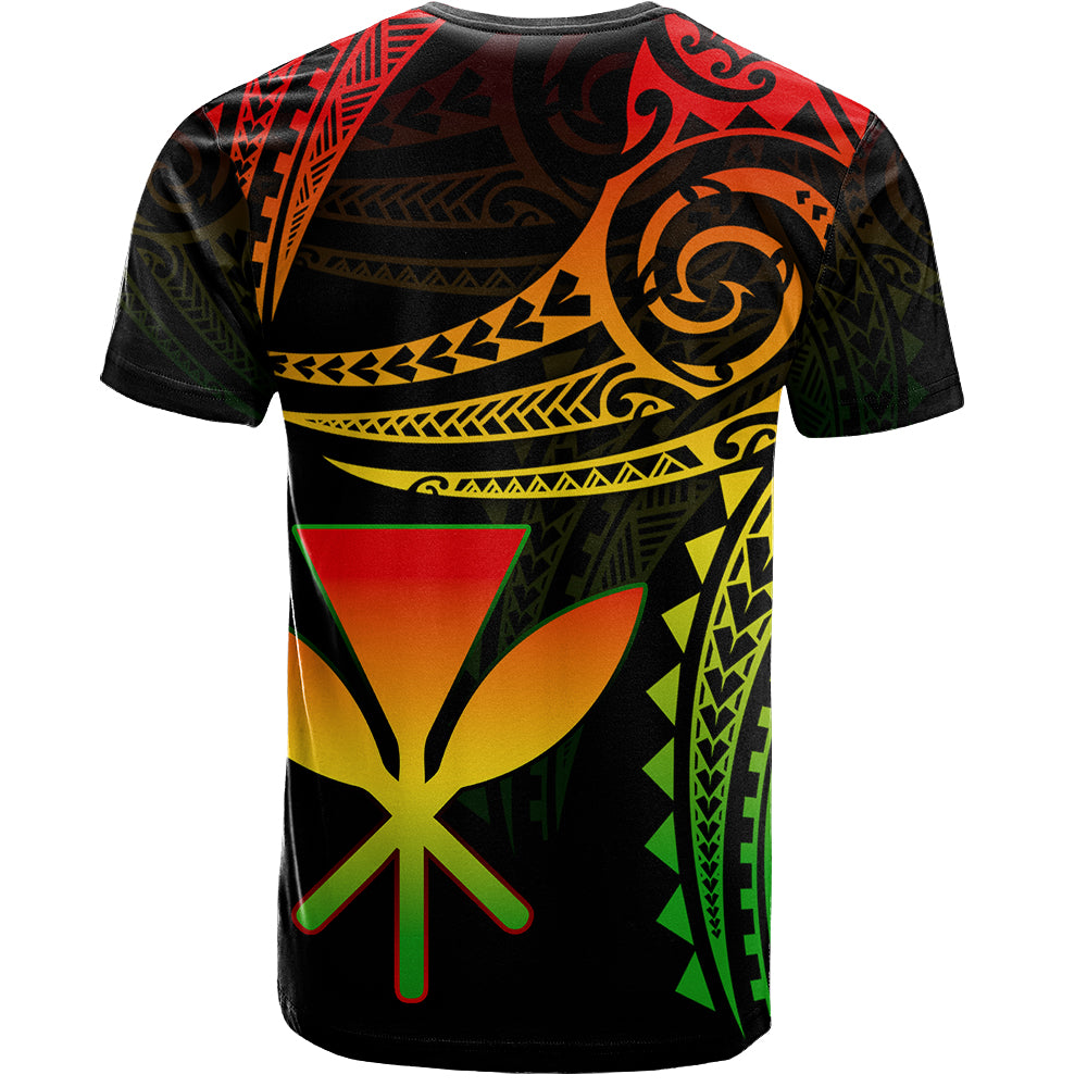 Hawaii T-Shirt Polynesian Flame Of Hawaii Style