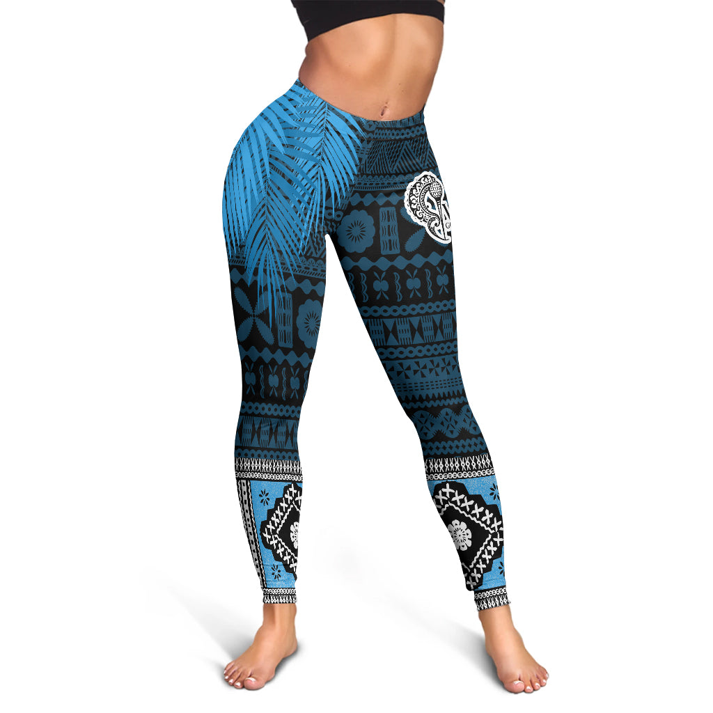 Fiji Legging Gold Club Bula Special Fabric Leaves