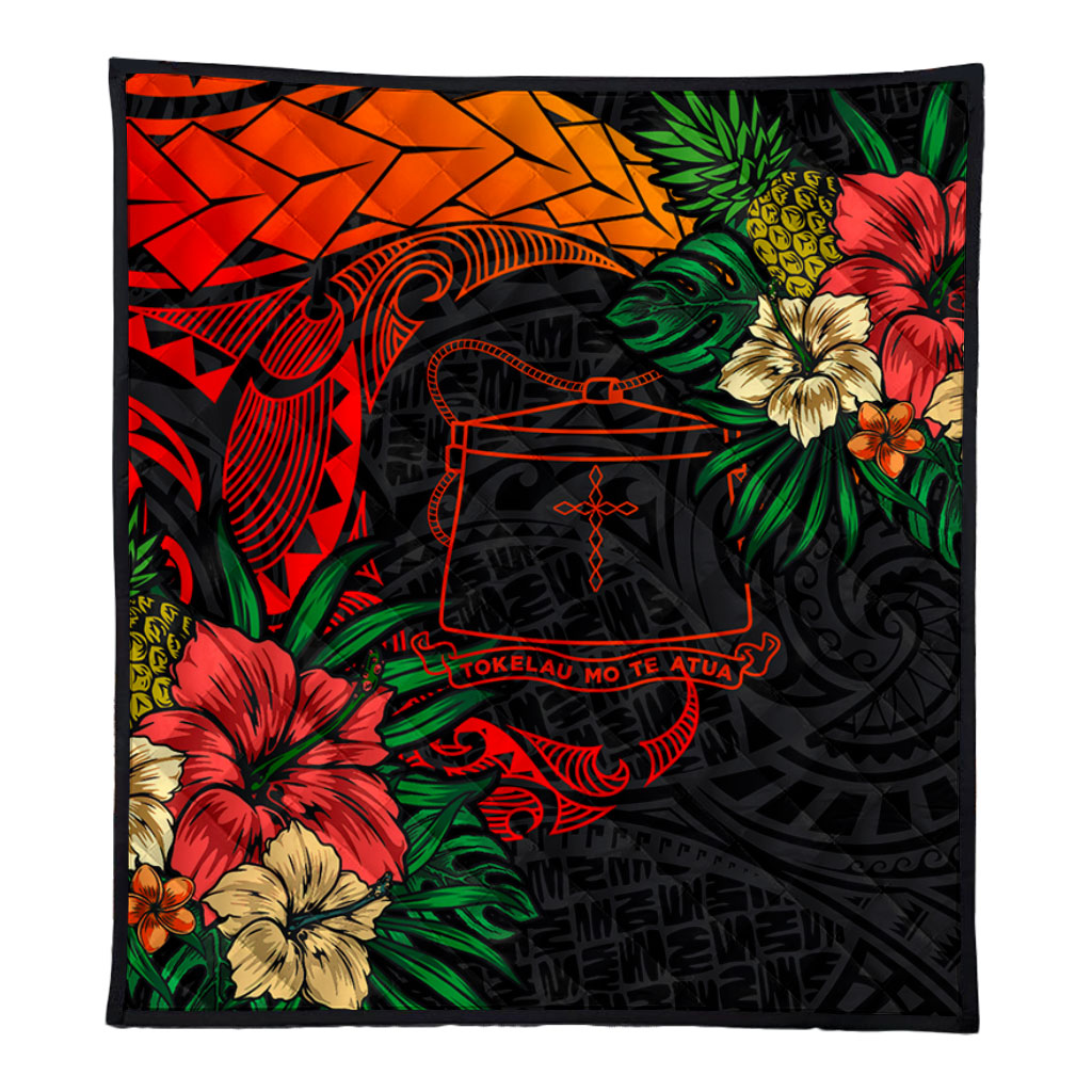 Tokelau Premium Quilt Polynesian Coat Of Arms Tropical