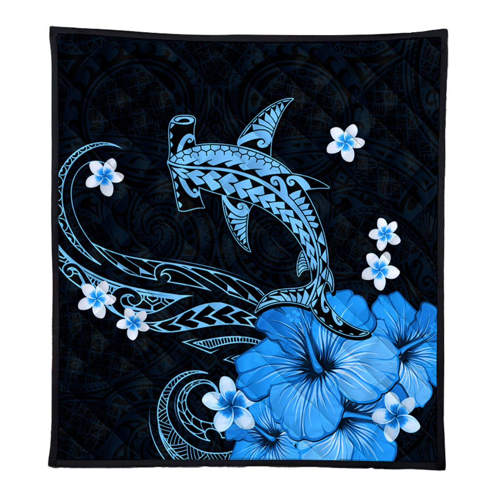 Hawaii Premium Quilt Shark Polynesia Tribal Tattoo