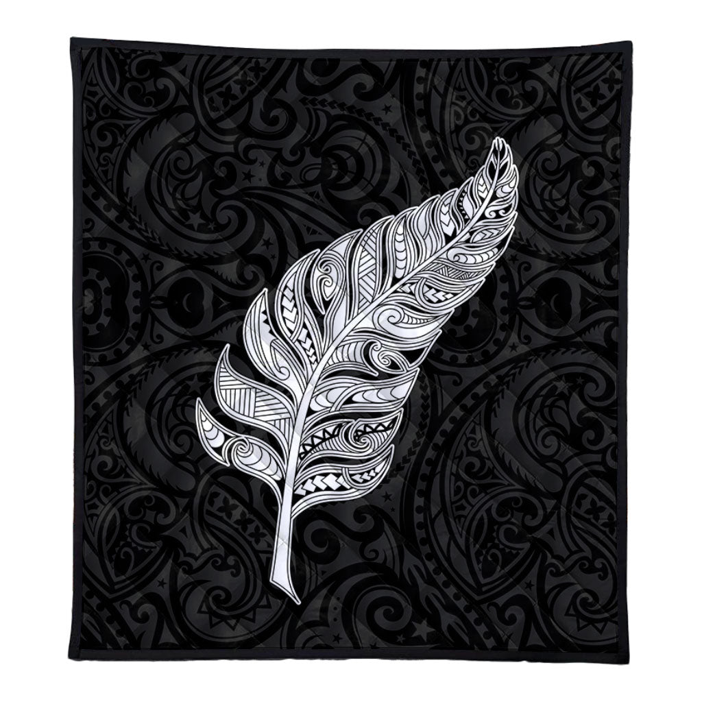 New Zealand Premium Quilt Maori Silver Fern Simple Style