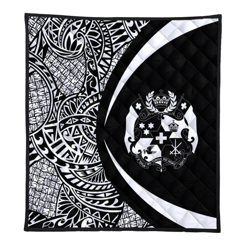 Tonga Premium Quilt Lauhala White Circle Style