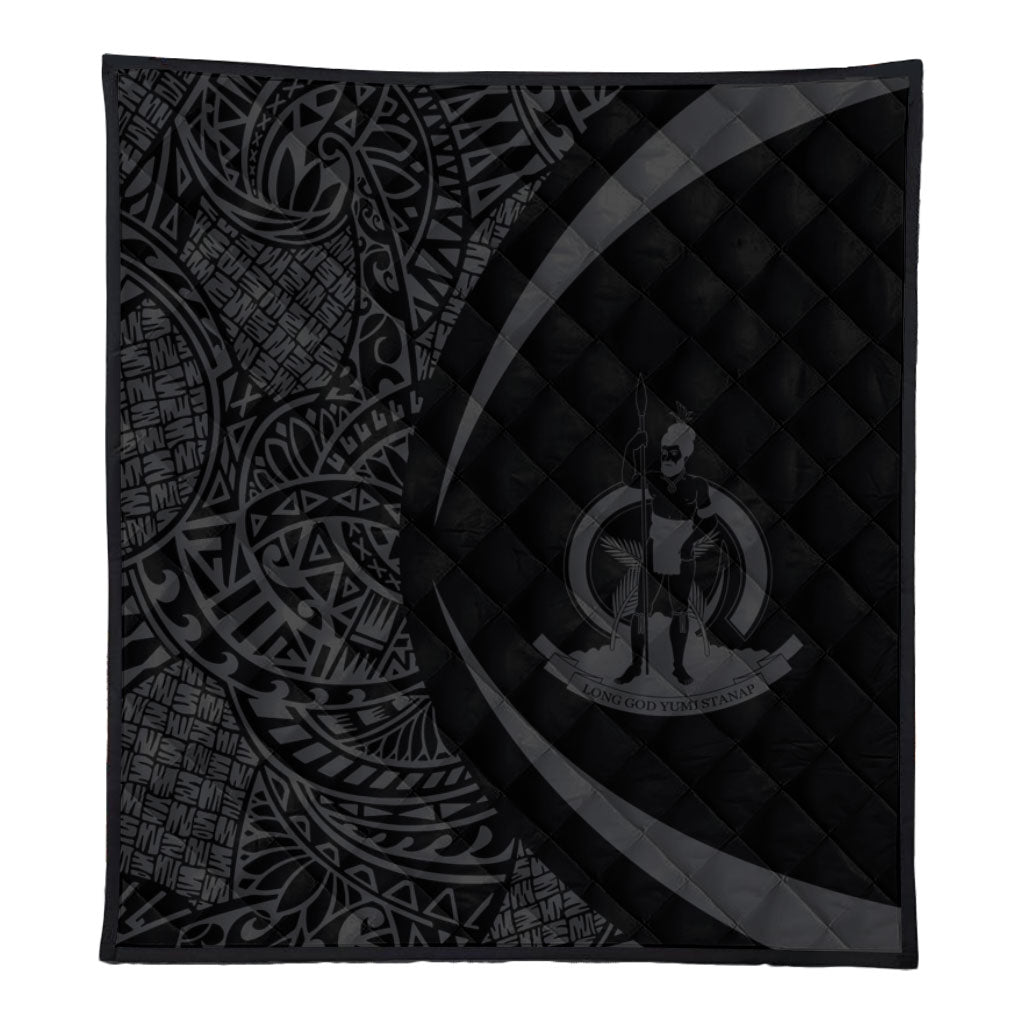 Vanuatu Premium Quilt Lauhala Gray Circle Style