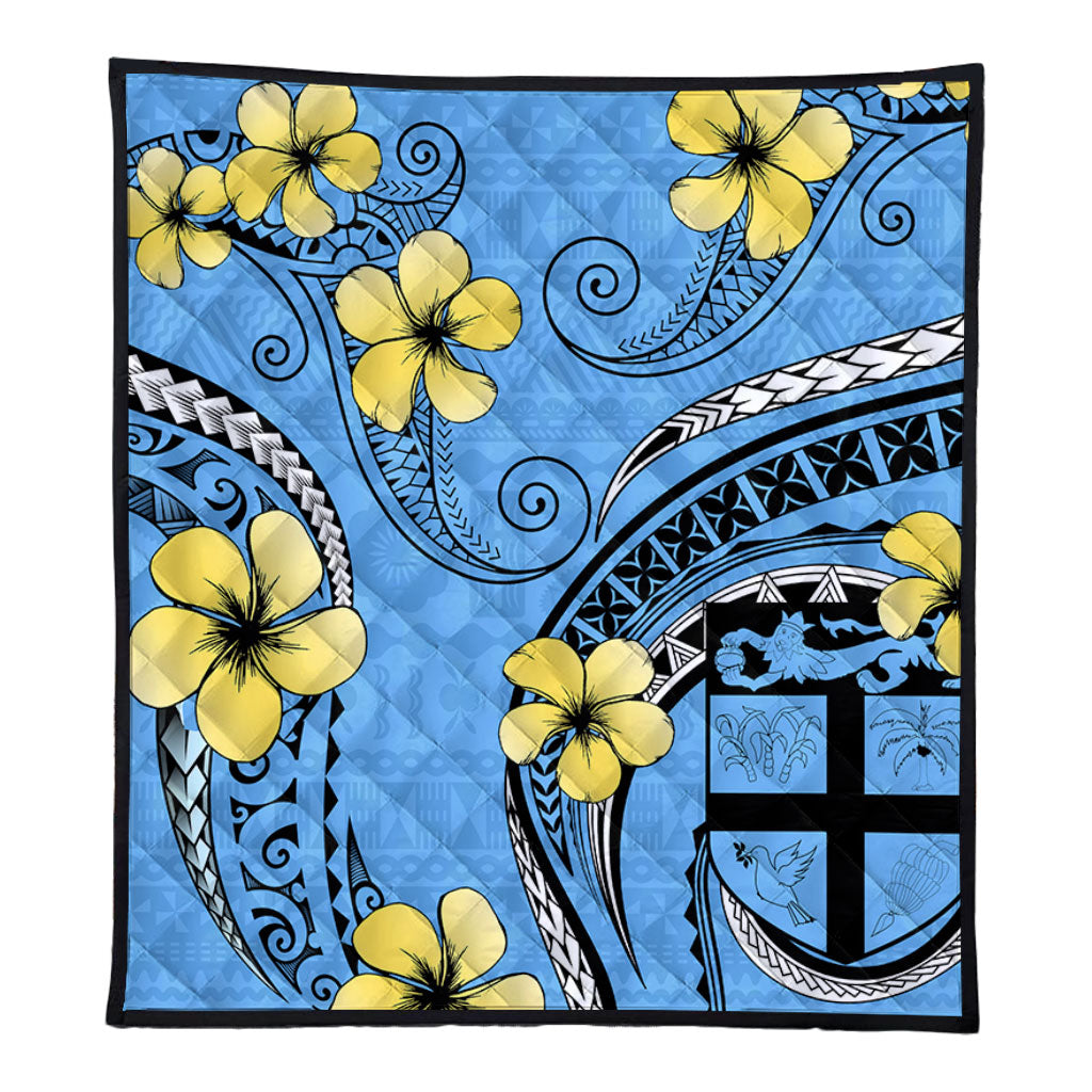 Fiji Premium Quilt Bula Style Plumeria Flower