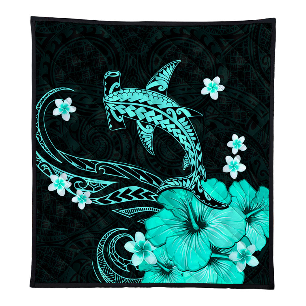 Hawaii Premium Quilt Shark Polynesia Tribal Tattoo
