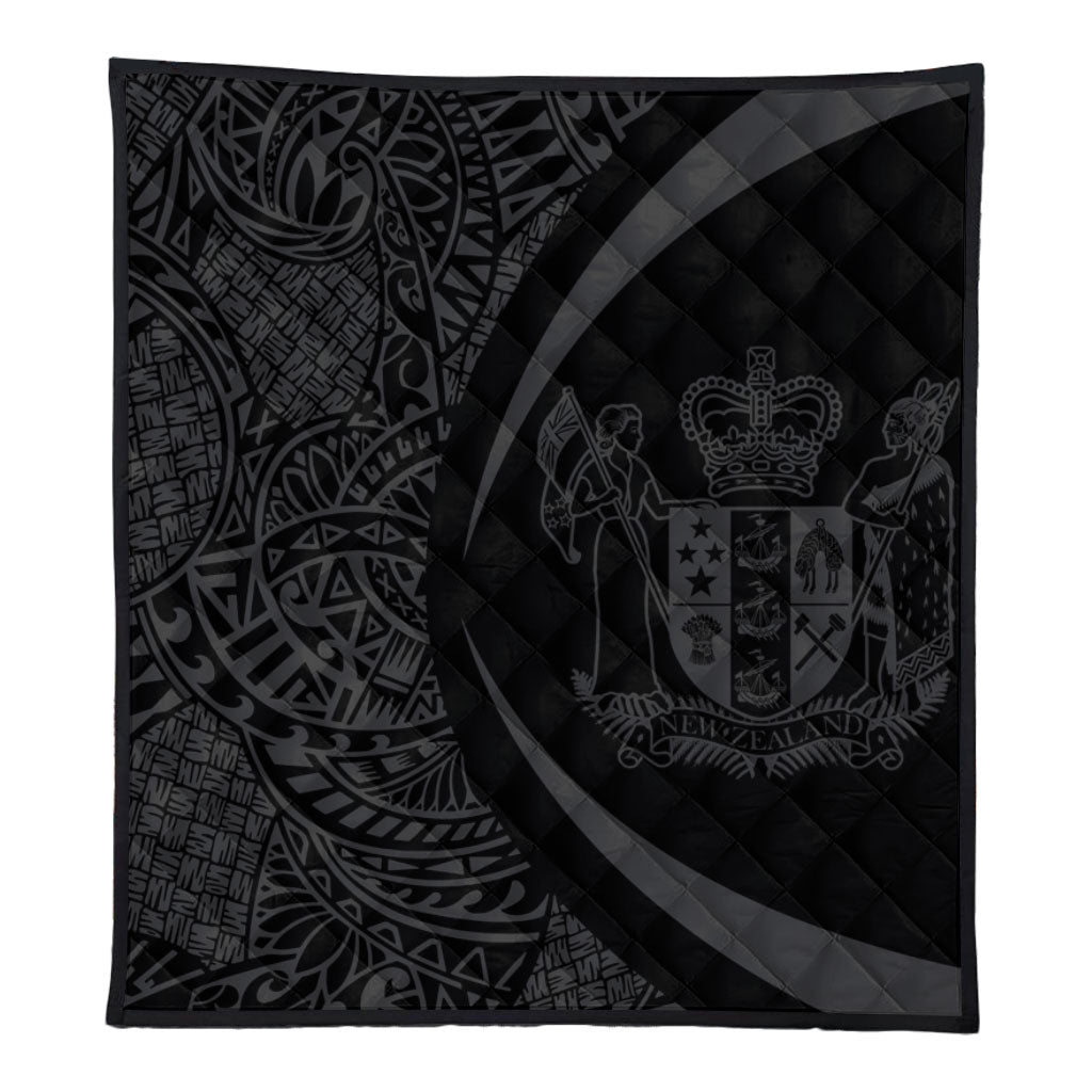 New Zealand Premium Quilt Lauhala Gray Circle Style
