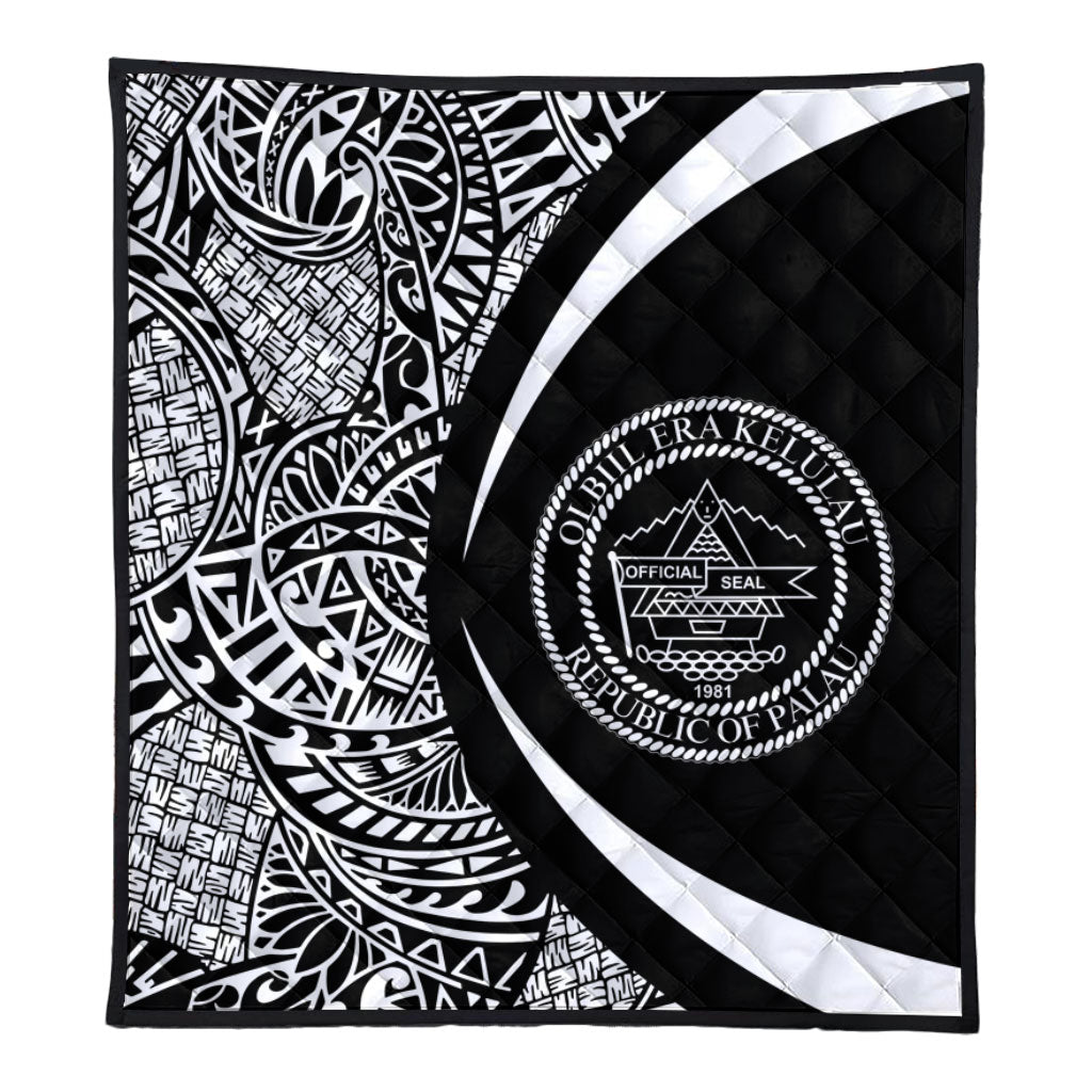 Palau Premium Quilt Lauhala White Circle Style