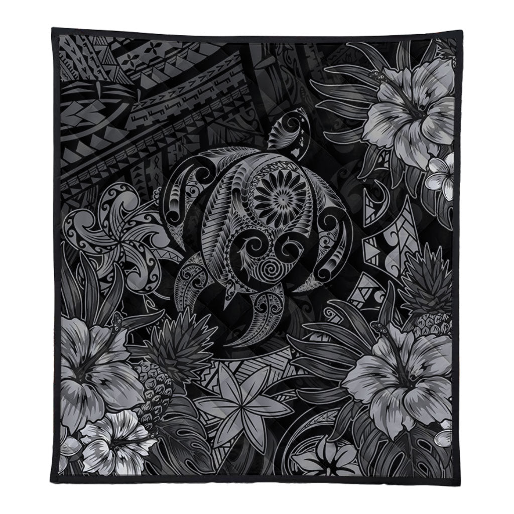 Hawaii Premium Quilt Tribal Polynesia Sea Turtle Design Pacific Dream