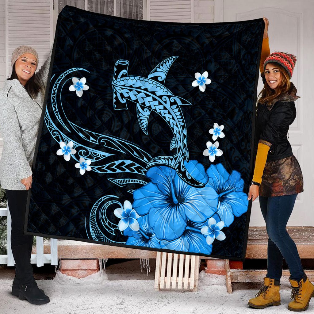 Hawaii Premium Quilt Shark Polynesia Tribal Tattoo