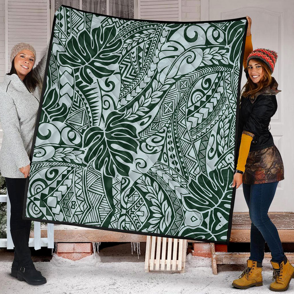 Hawaii Premium Quilt Tribal Pattern Leaf