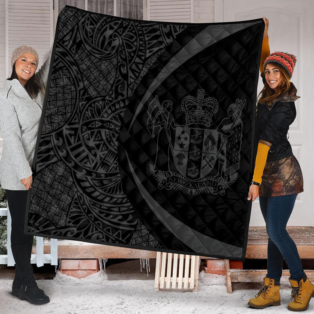 New Zealand Premium Quilt Lauhala Gray Circle Style
