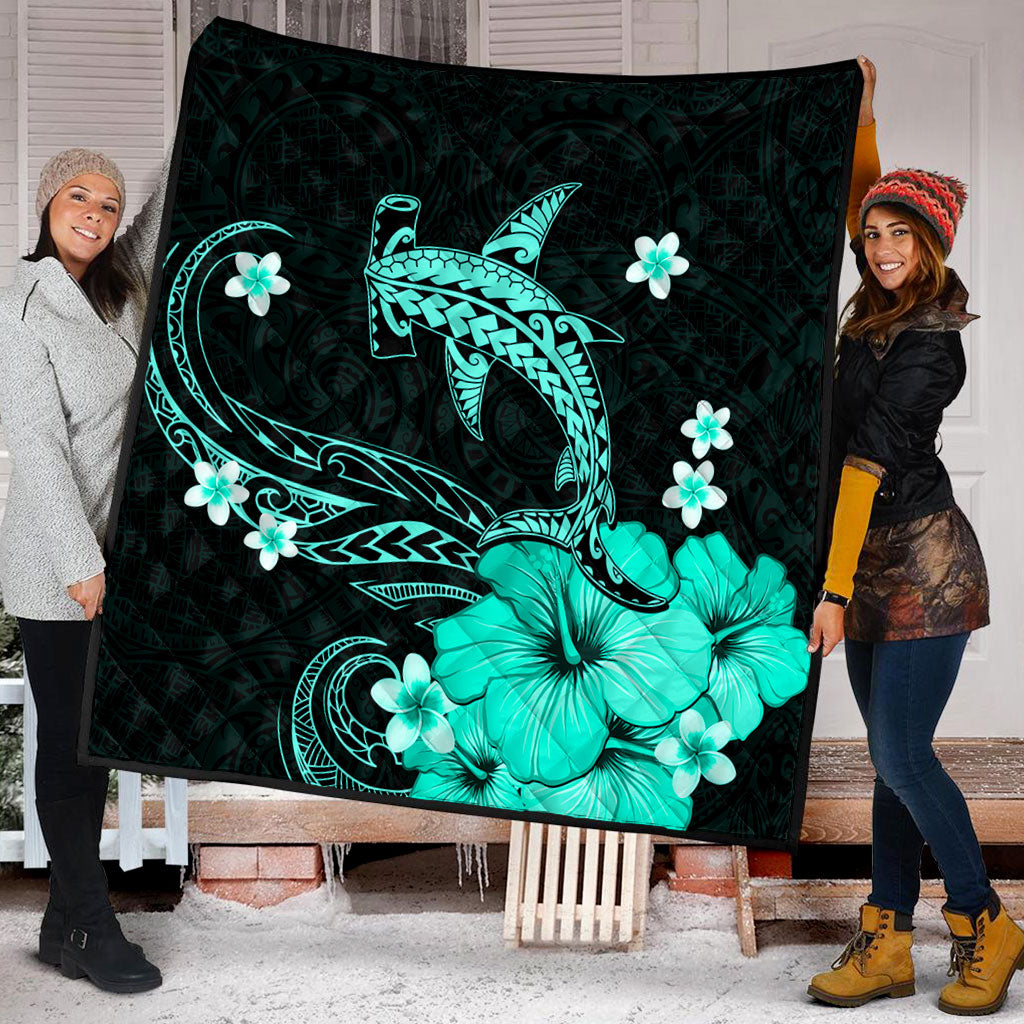 Hawaii Premium Quilt Shark Polynesia Tribal Tattoo