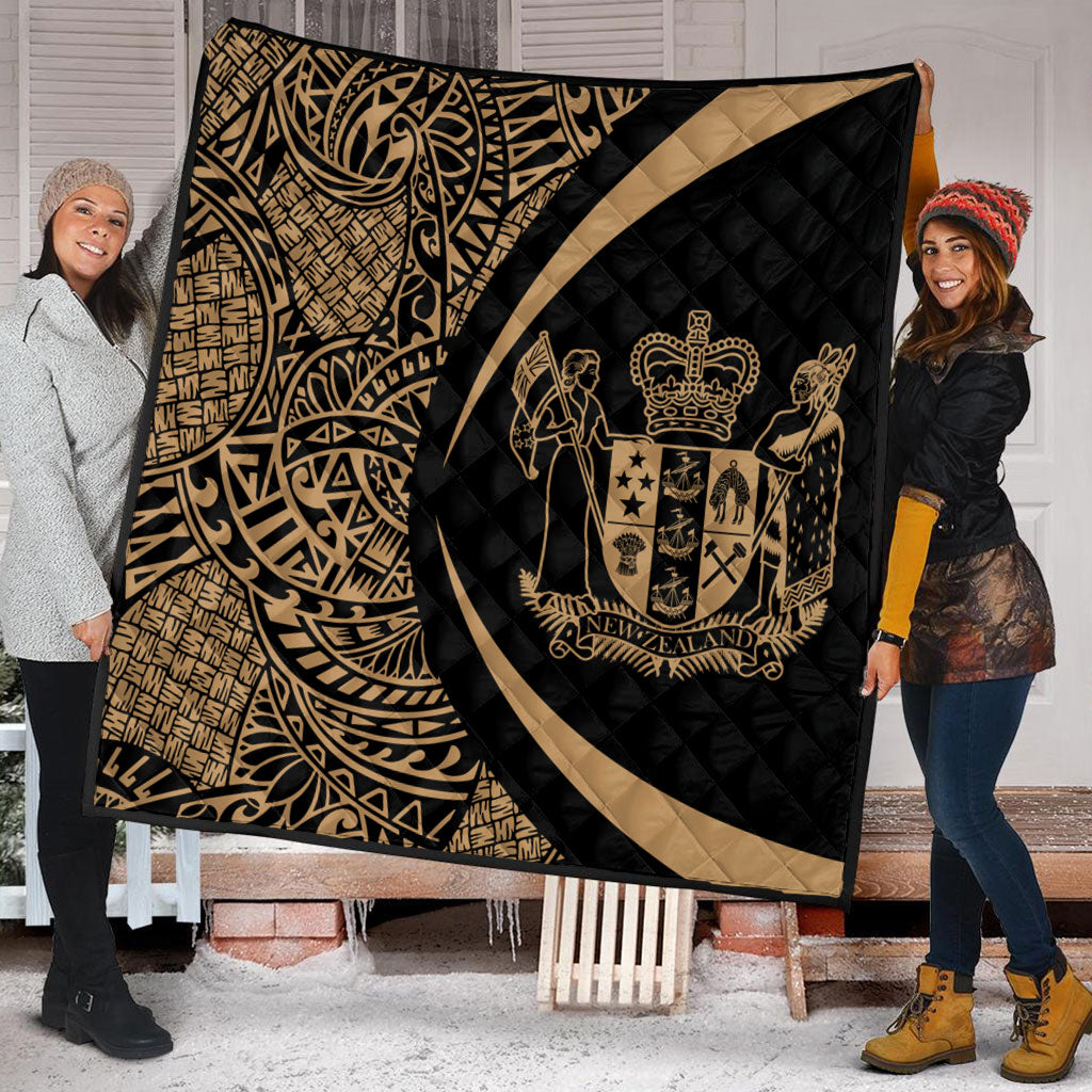 New Zealand Premium Quilt Lauhala Gold Circle Style