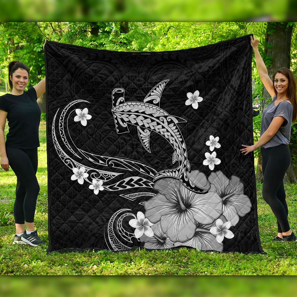 Hawaii Premium Quilt Shark Polynesia Tribal Tattoo