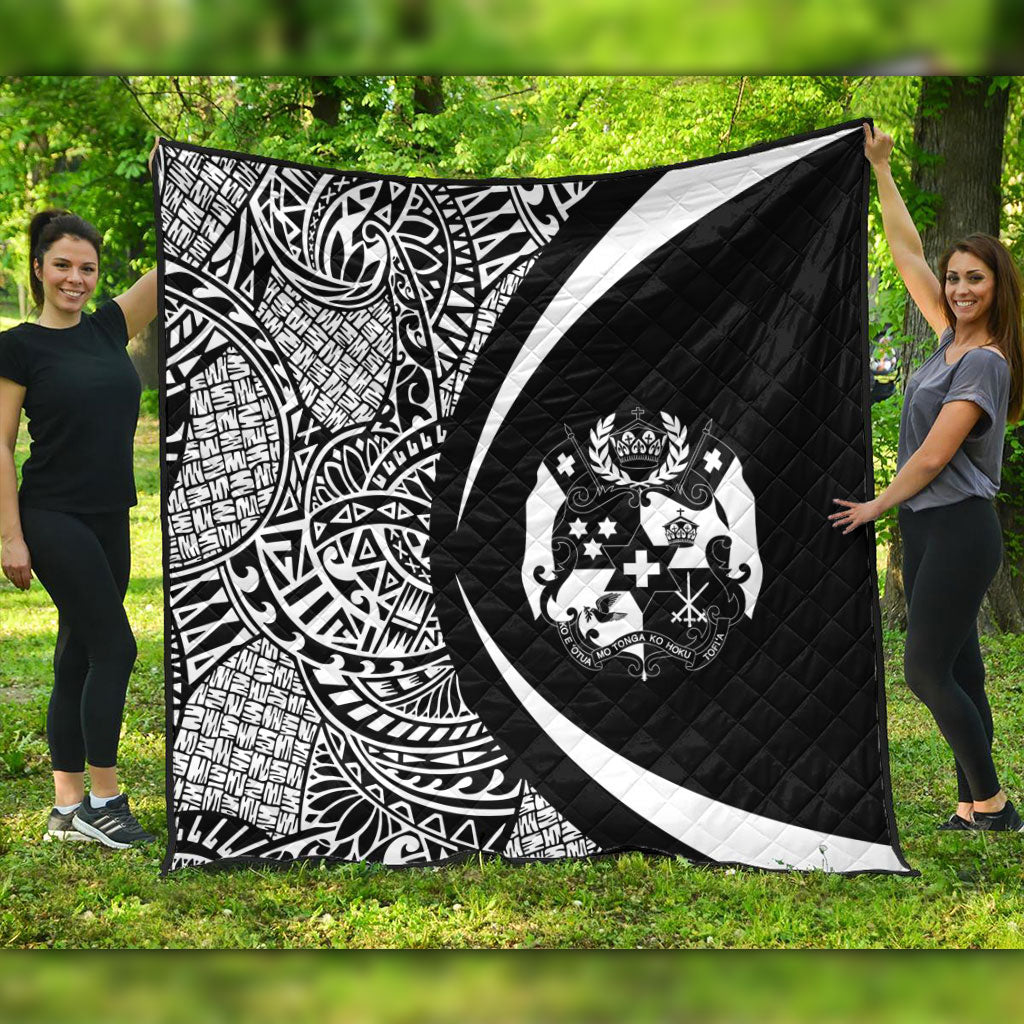 Tonga Premium Quilt Lauhala White Circle Style
