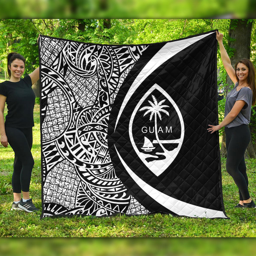 Guam Premium Quilt Lauhala White Circle Style