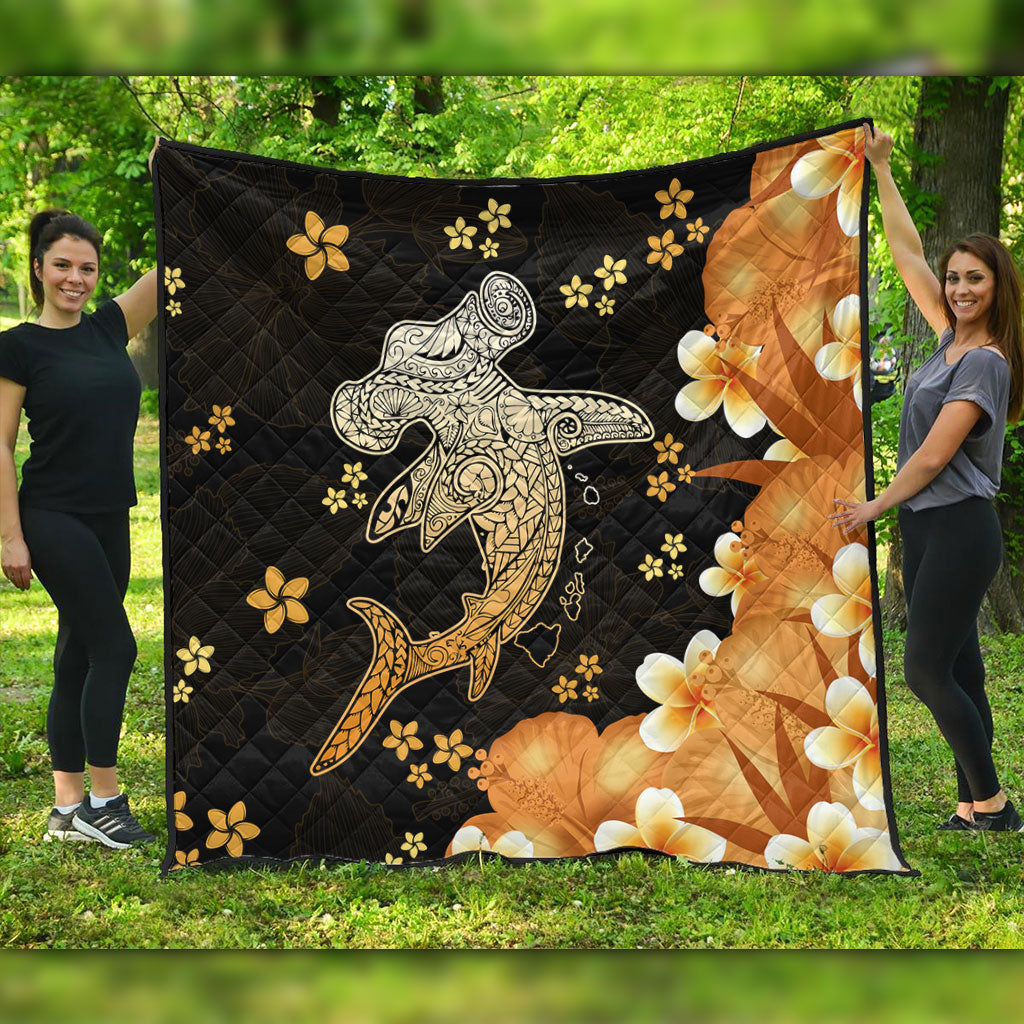Hawaii Premium Quilt Tribal Polynesia Shark Tattoo