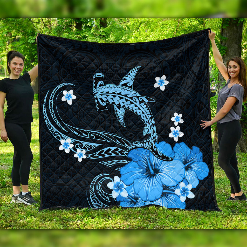 Hawaii Premium Quilt Shark Polynesia Tribal Tattoo