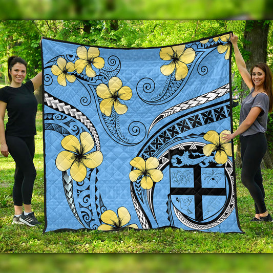 Fiji Premium Quilt Bula Style Plumeria Flower