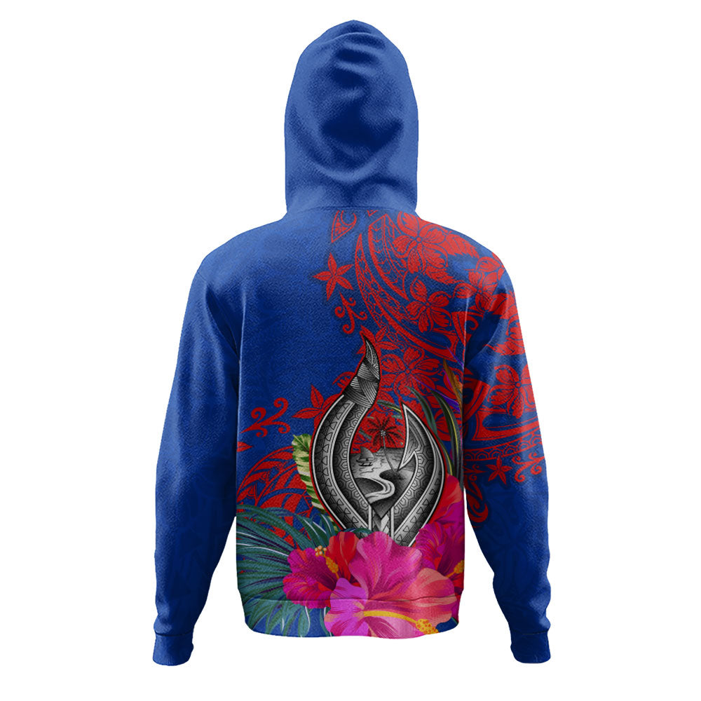 Guam Hoodie Flag Tribal Tropical Style