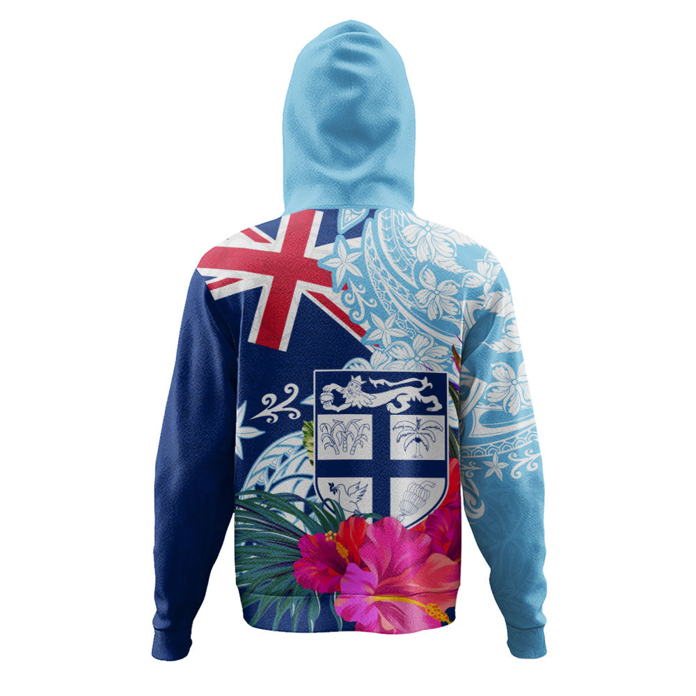 Fiji Hoodie Flag Tribal Tropical Style