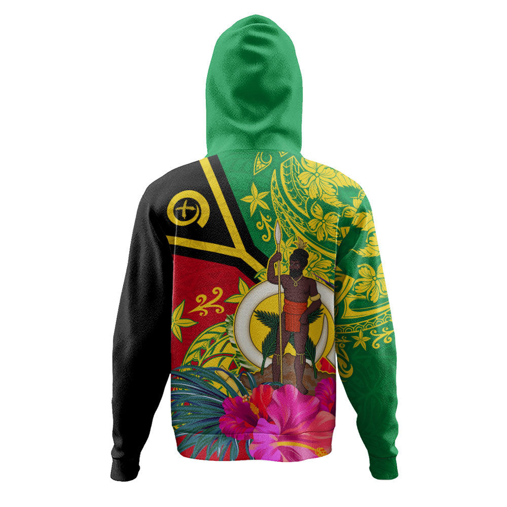 Vanuatu Hoodie Flag Tribal Tropical Style