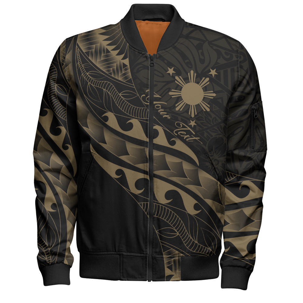Philippines Filipinos Bomber Jacket Custom Island Tribal Tattoos