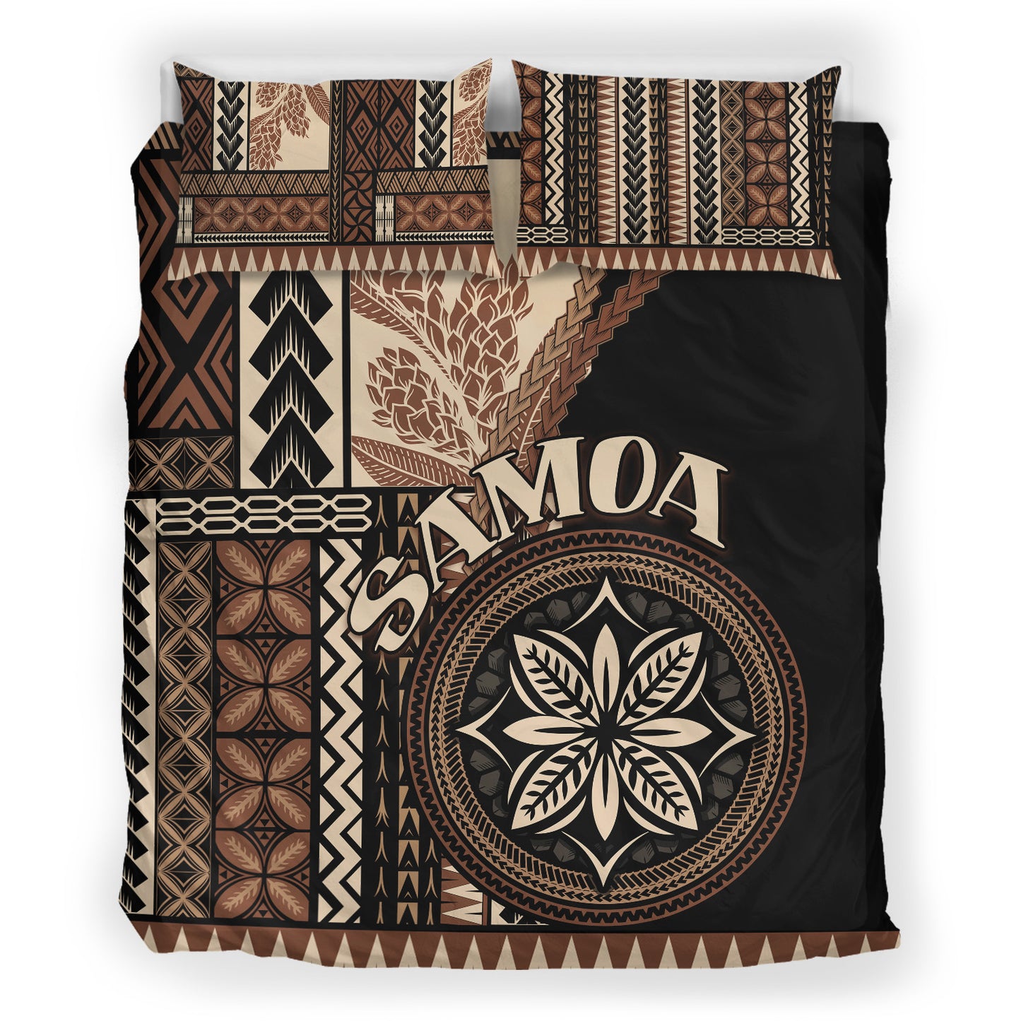 Samoa Bedding Set Samoan Siapo Motif Classic Style