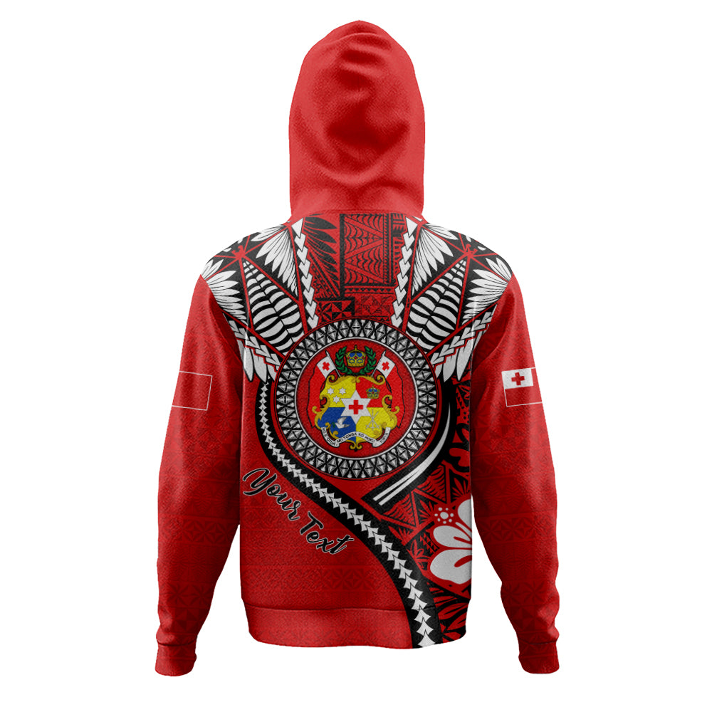 Tonga Hoodie Custom Tribal Ngatu Pattern Circle Style