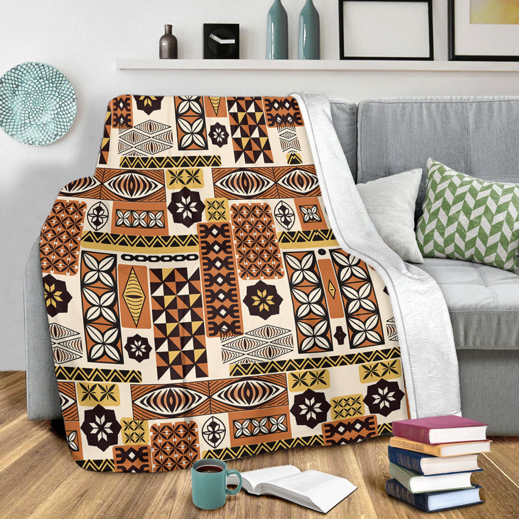 Tonga Premium Blanket Ngatu Tapa Pattern