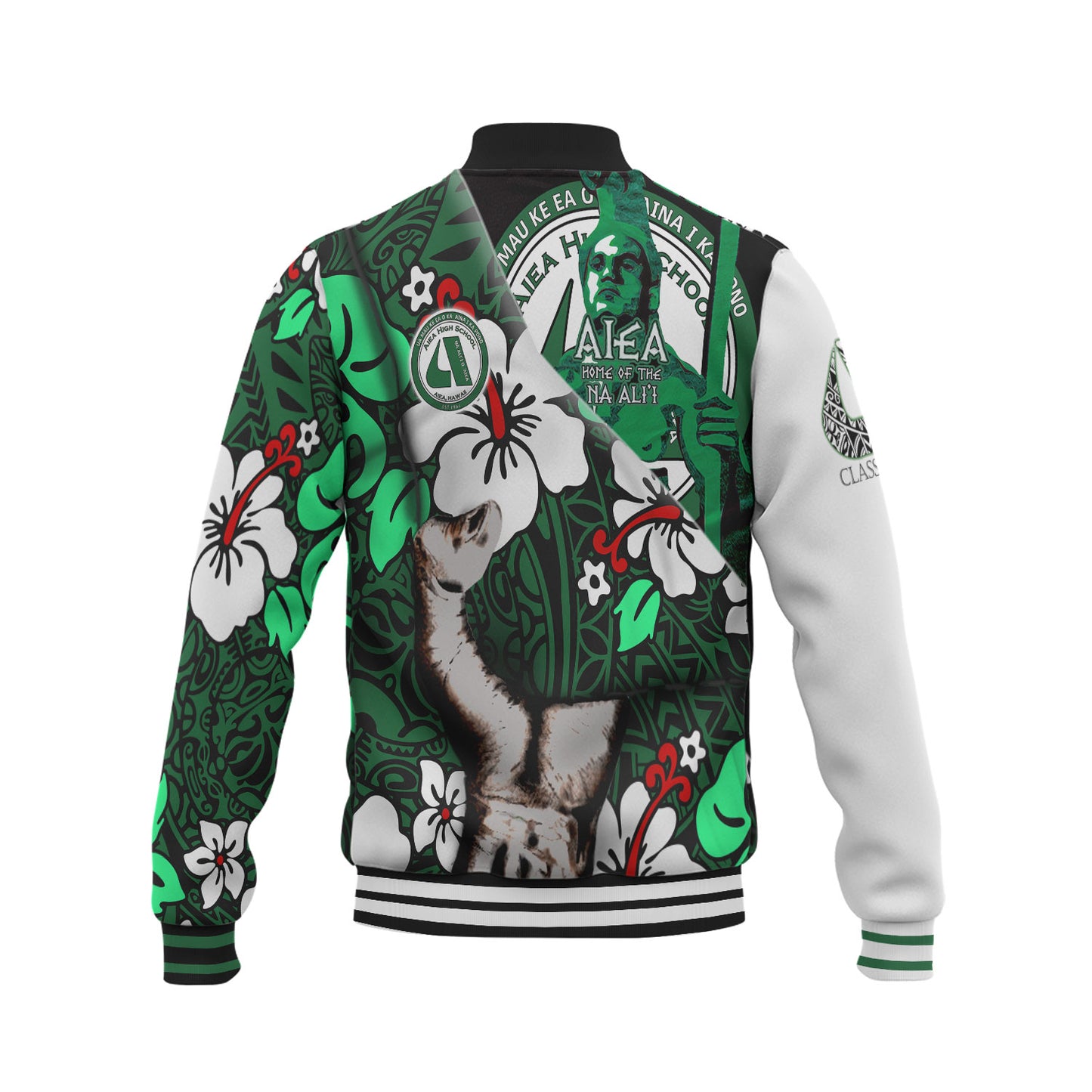 Aiea High School Patronage Baseball Jacket - Home Of The NA' ALI'I