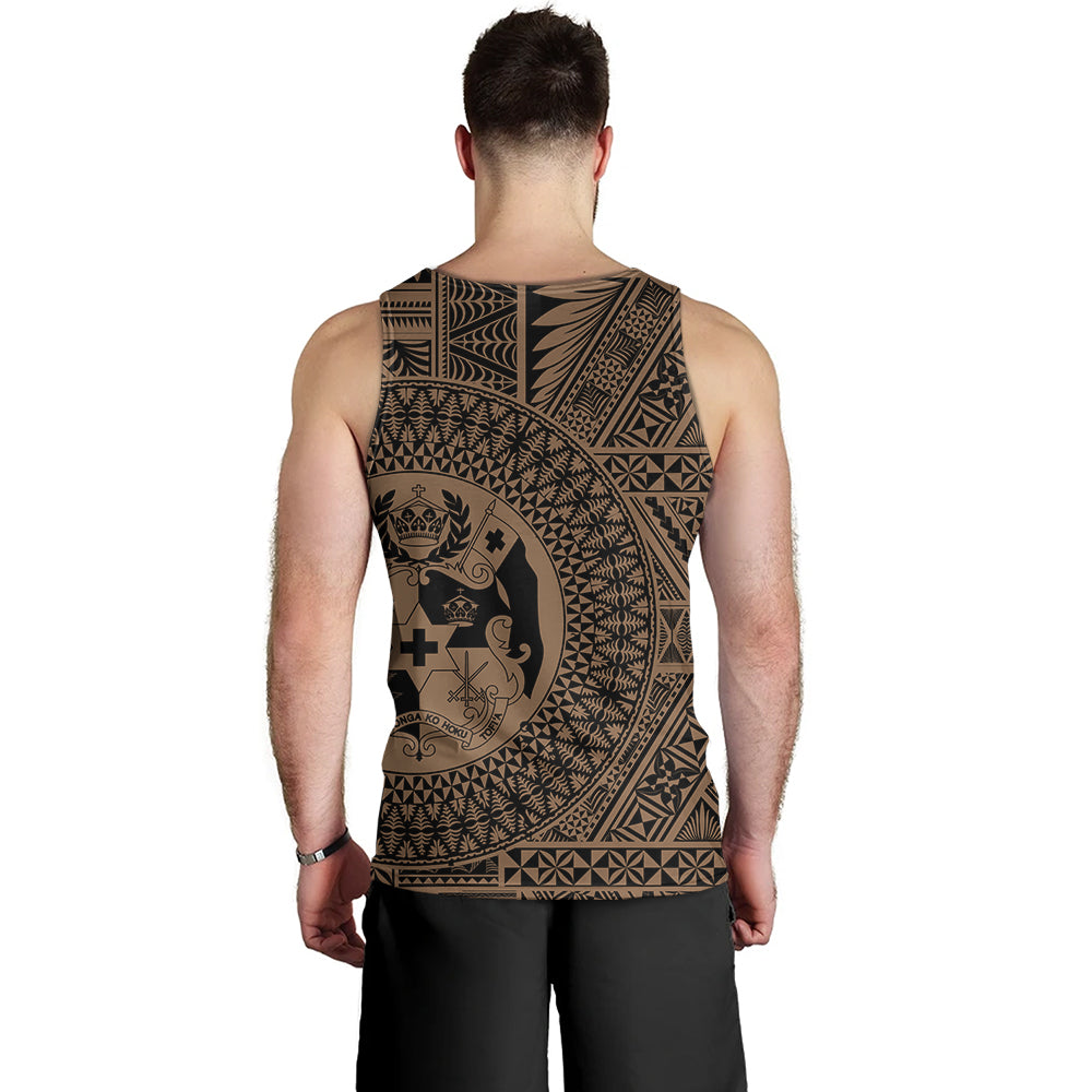 Tonga Tank Top Royal Seal Tribal Pattern