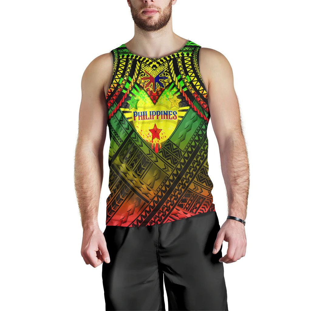Philippines Men Tank Top - Custom Hope Begins In Your Home Reggae Style