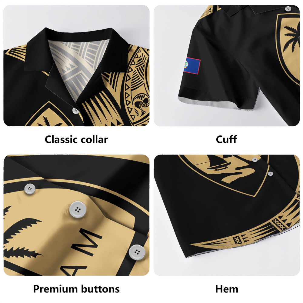 Guam Hawaiian Shirt Polynesia Tribal Spirits Of Guam Seal