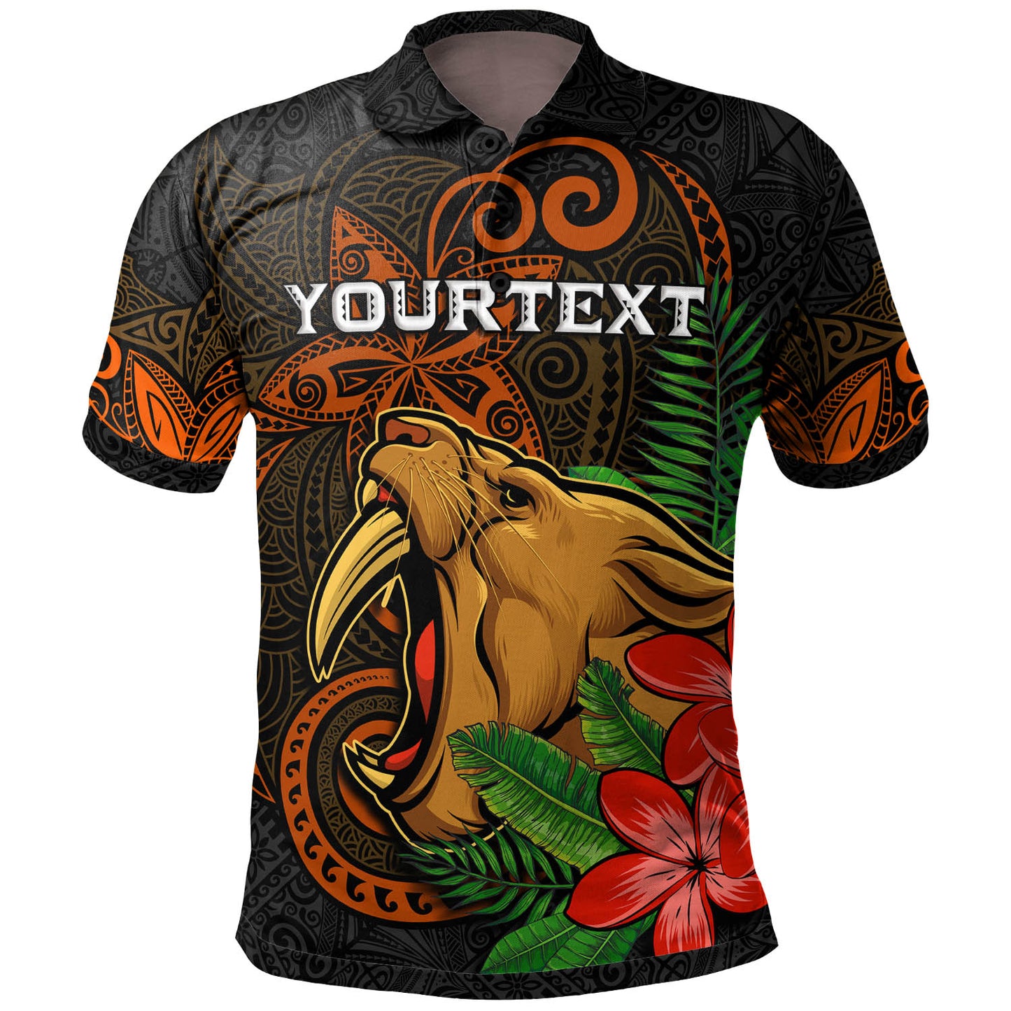 Hawaii Custom Personalised Polo Shirt - James Campbell High School Polynesian Tribal Pattern