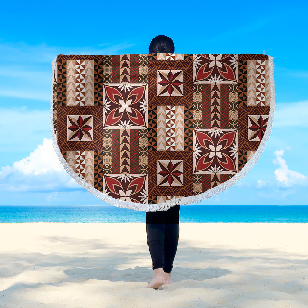 Samoa Beach Blanket Siapo Pattern Print